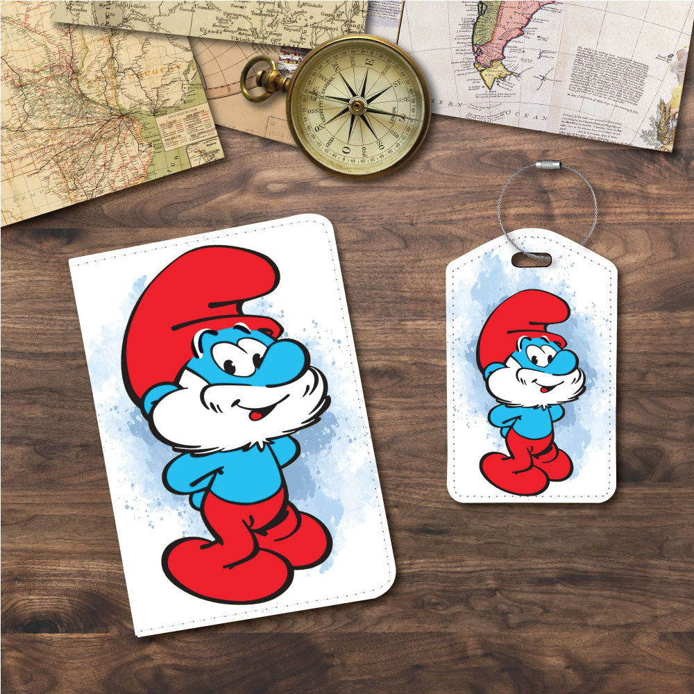 Papa Smurf | Passport Holder & Luggage Tag