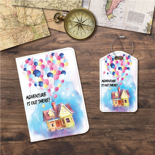 Adventure is out there! | Passport Holder & Luggage Tag