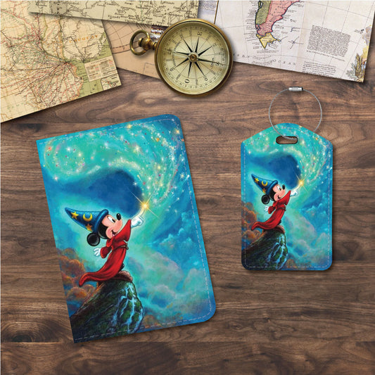 Wizard Mickey Mouse | Passport Holder & Luggage Tag