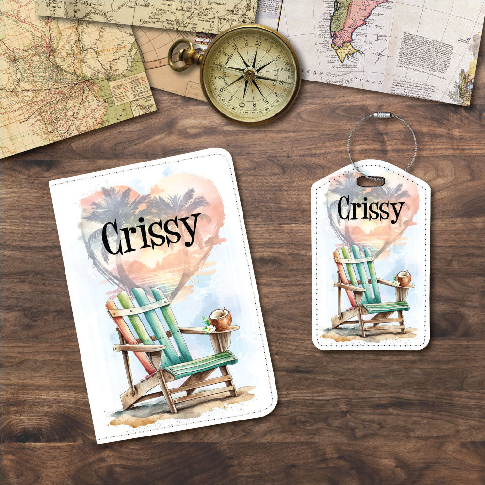 Beach Chair | Passport Holder & Luggage Tag