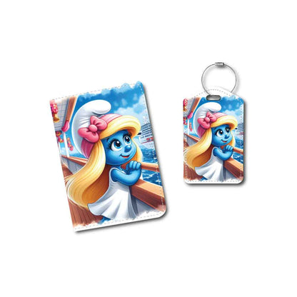 Cruising Smurfette | Passport Holder & Luggage Tag