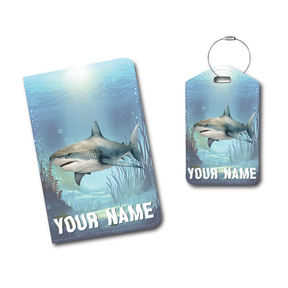 Shark | Passport Holder & Luggage Tag