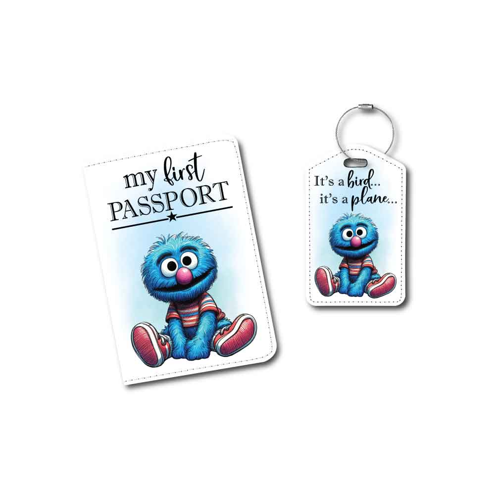 Baby Grover | Passport Holder & Luggage Tag
