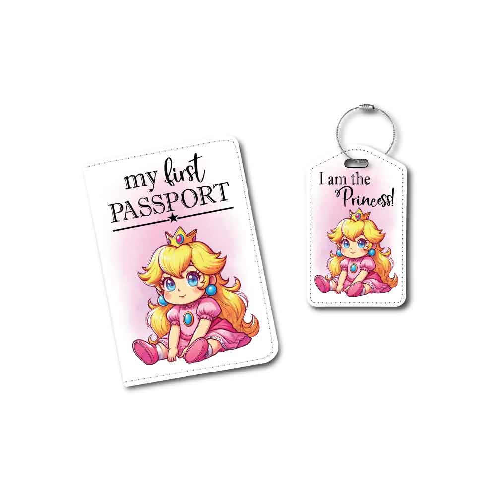 Little Princess Peach | Passport Holder & Luggage Tag