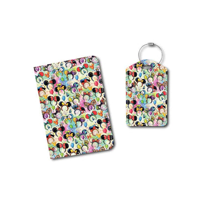 Mouse Ears Collage Fabric | Passport Holder & Luggage Tag