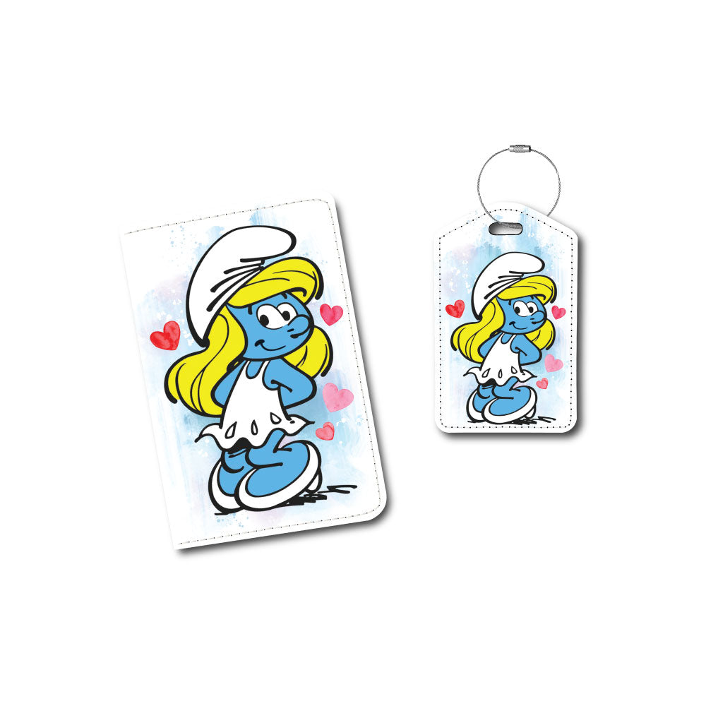 Smurfette | Passport Holder & Luggage Tag