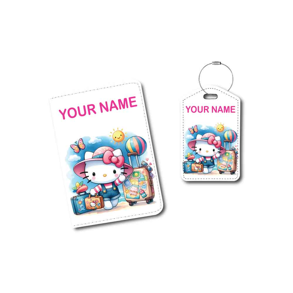 Hello Kitty Vacation | Passport Holder & Luggage Tag