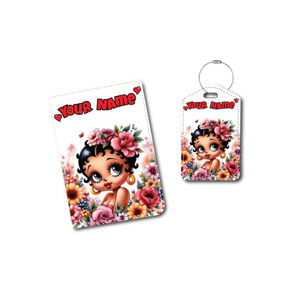 Betty Boop Floral Rich | Passport Holder & Luggage Tag