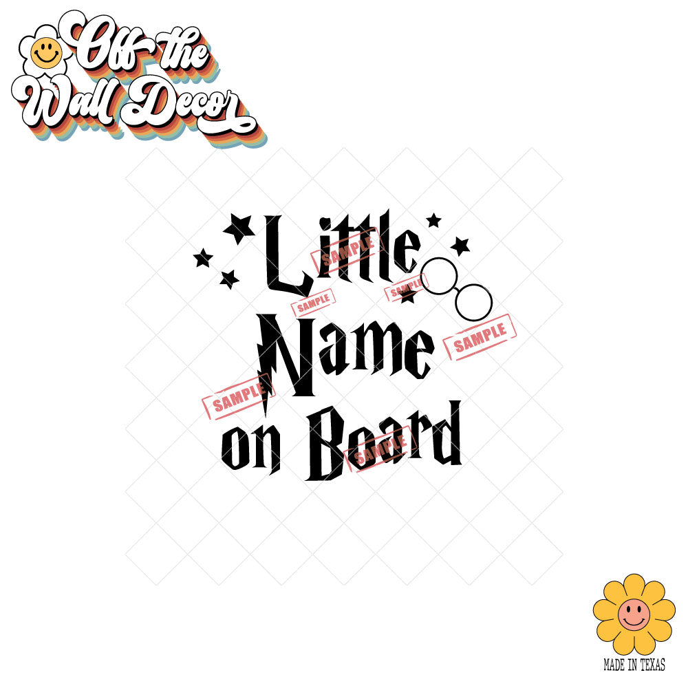 Little Wizard[s] on Board "Customize-able Wizarding Font"