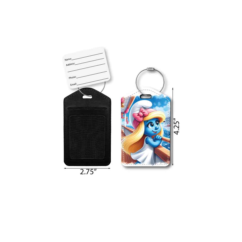 Cruising Smurfette | Passport Holder & Luggage Tag