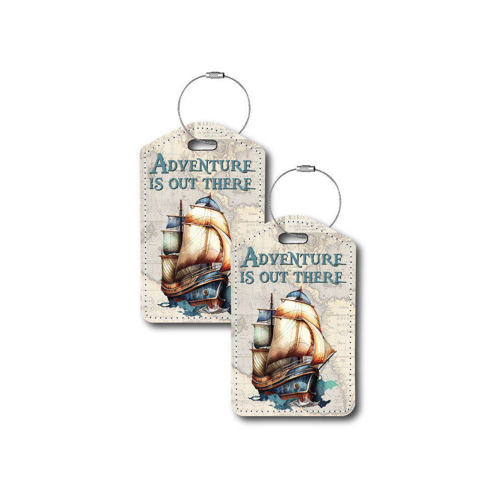 Adventure is out there | Passport Holder & Luggage Tag | Ship