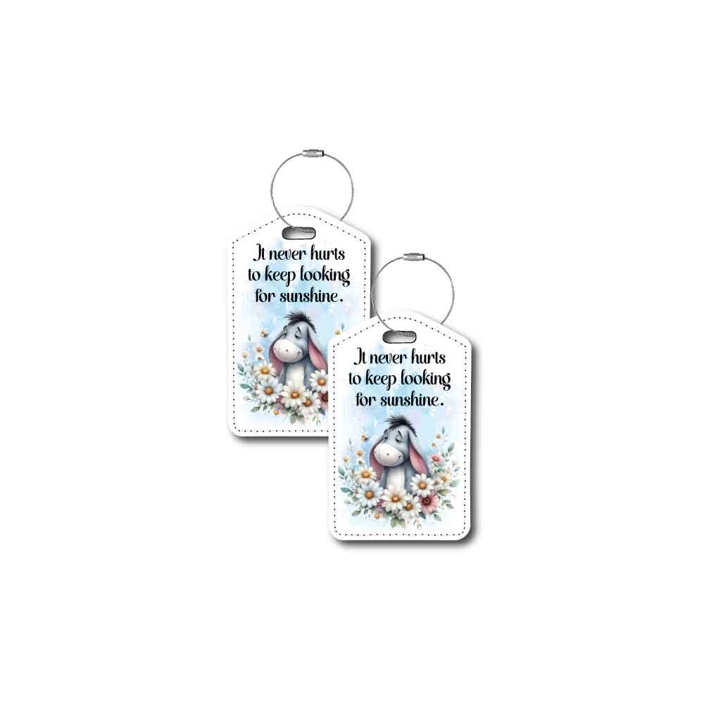 Eeyore Sunshine Quote | Passport Holder & Luggage Tag