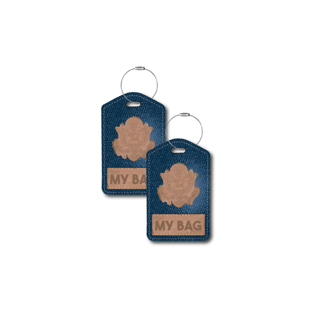 Blue Jean Look Denim Custom | Passport Holder & Luggage Tag