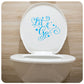 Let it Go | Bathroom Decor, Vinyl Decal Toilet Sign