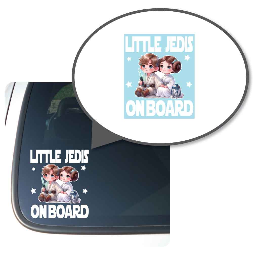 Little Luke & Leia "Little Jedis on Board"