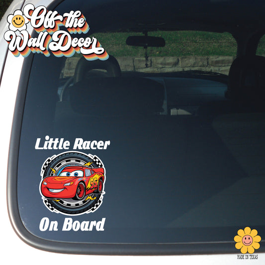 McQueen | Little Racer on Board | Vinyl Decal Sticker