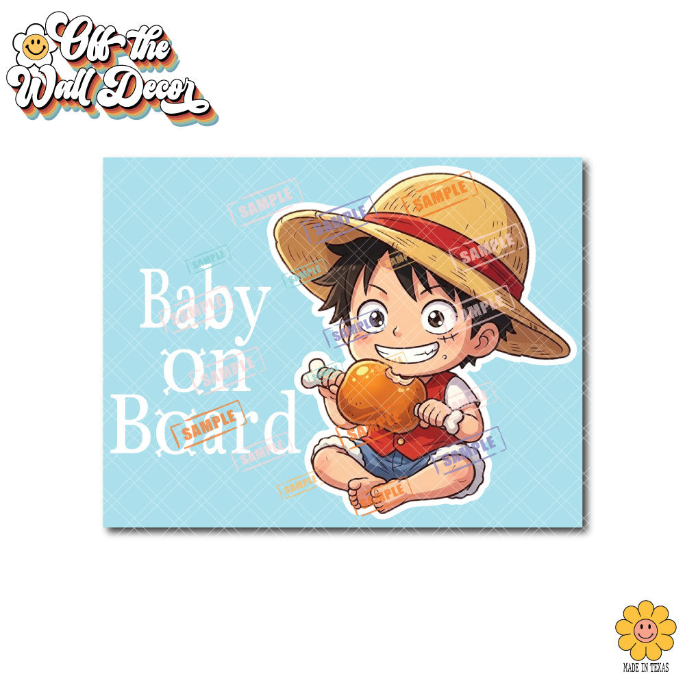 Little Luffy | Baby on Board | Vinyl Decal Sticker