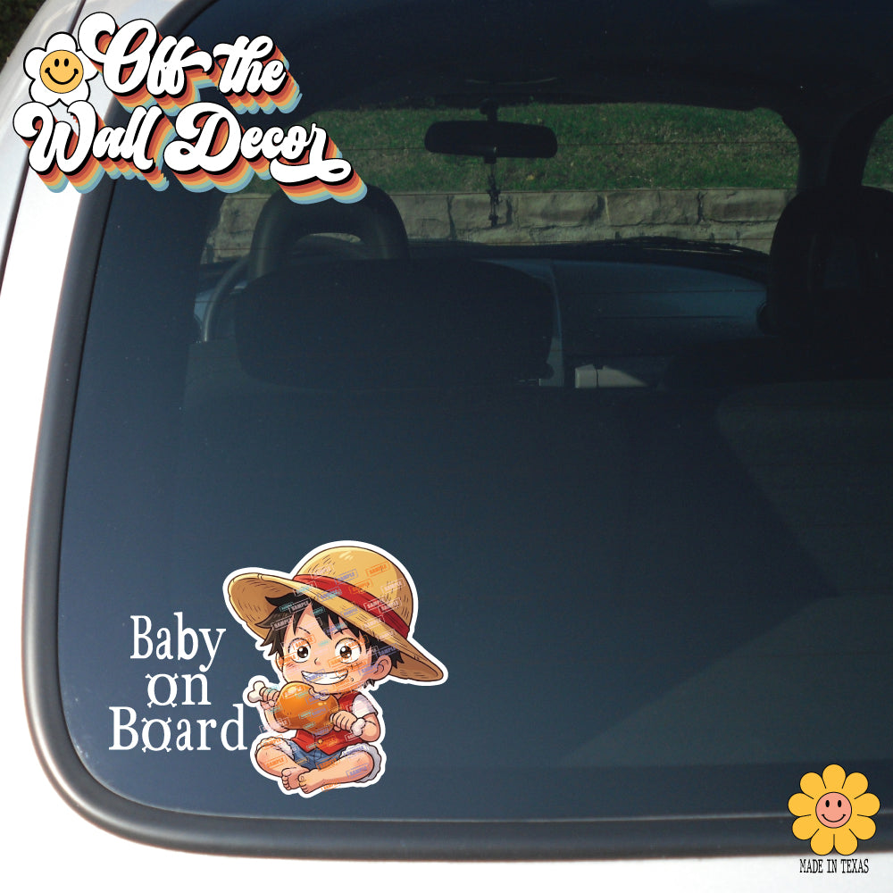 Little Luffy | Baby on Board | Vinyl Decal Sticker