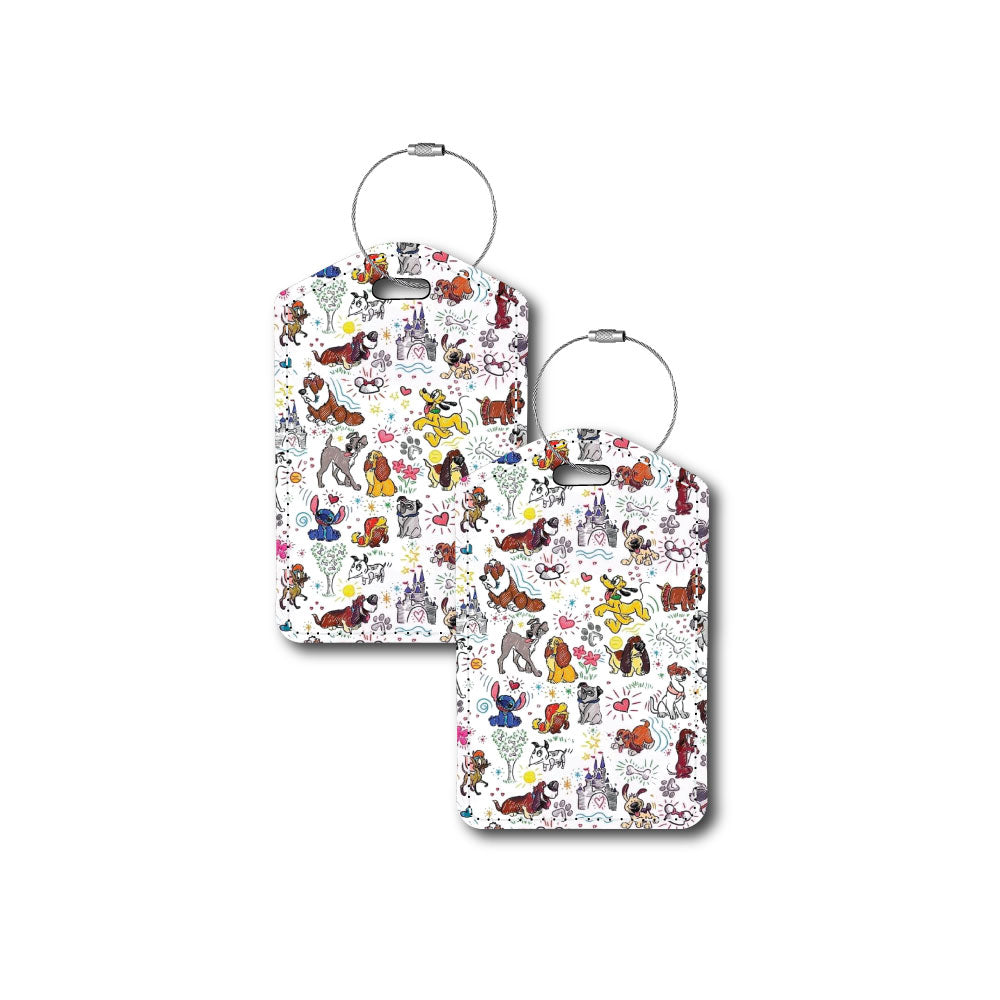 Disney Dogs Collage | Passport Holder & Luggage Tag