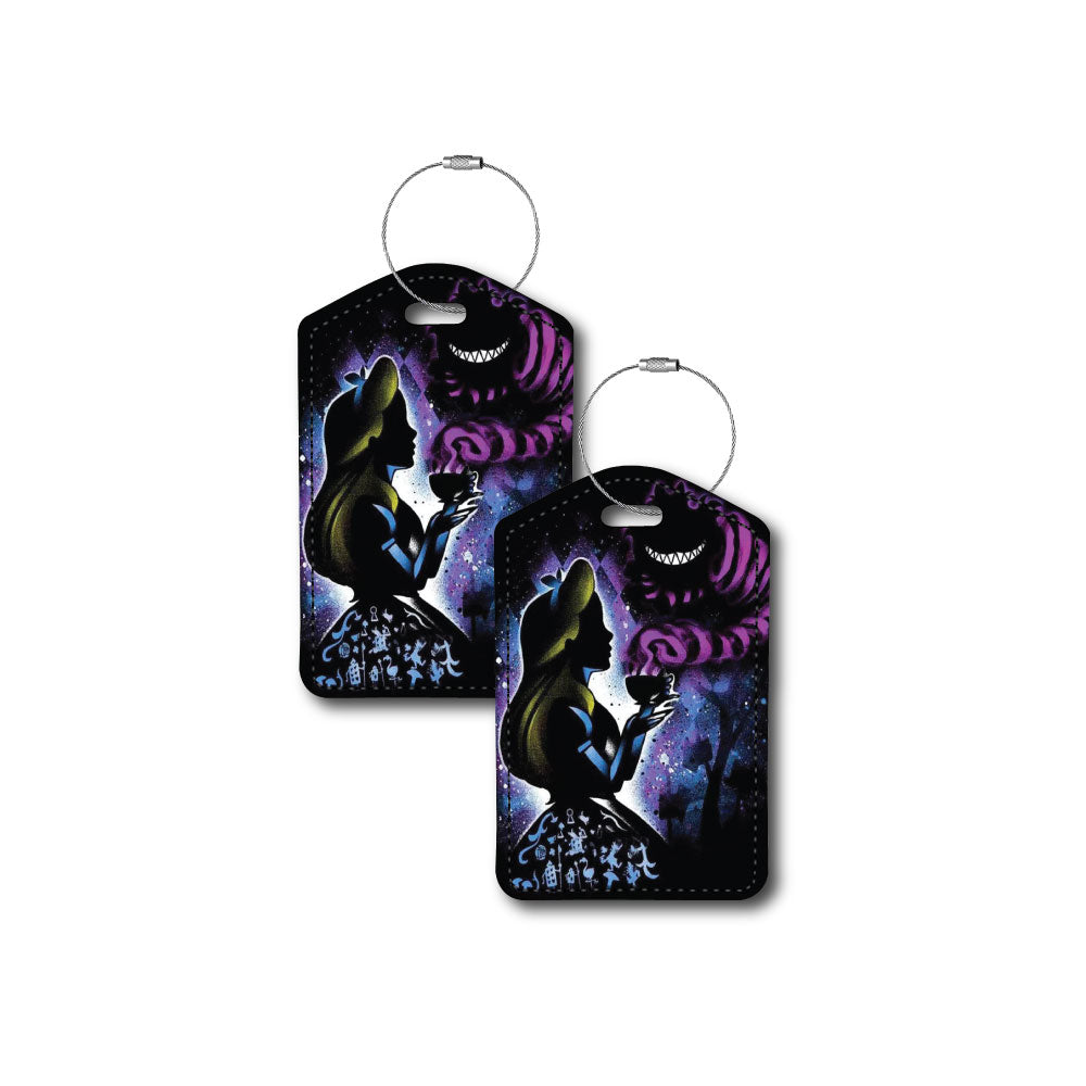 Alice Cheshire Cat Silhouette | Passport Holder & Luggage Tag