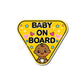 Baby on Board | Cute Cartoon Baby | Suction Cup Sign, Magnet OR Vinyl Decal Sticker