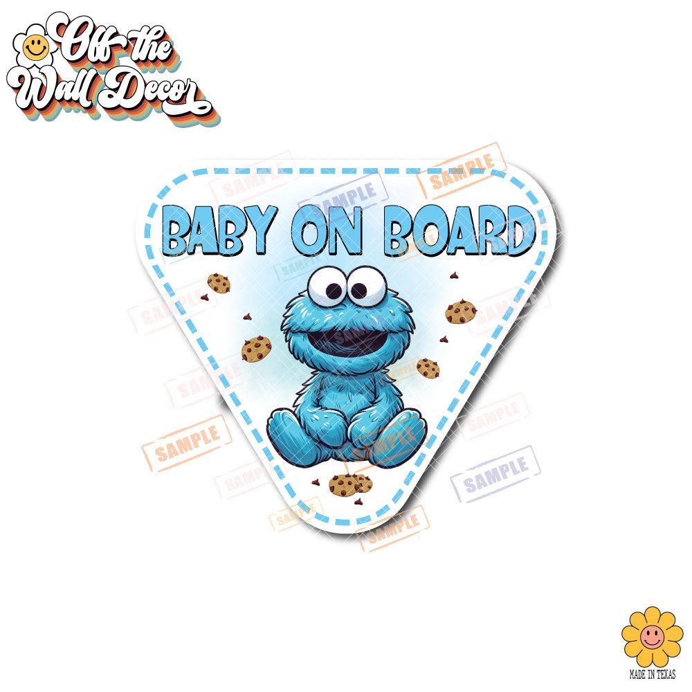 Baby Cookie | Baby on Board | Suction Cup Sign, Magnet OR Vinyl Decal Sticker