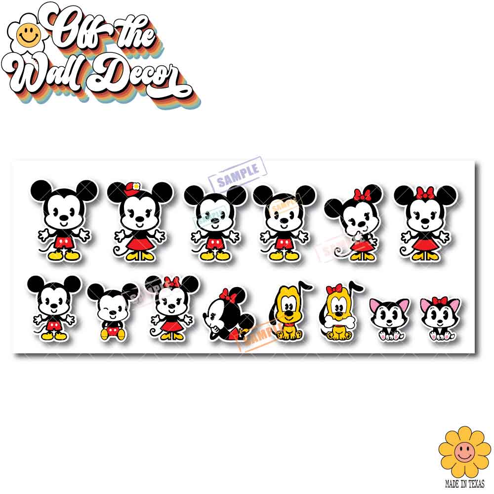 Mickey & Minnie Cutie Family [Set of 14]