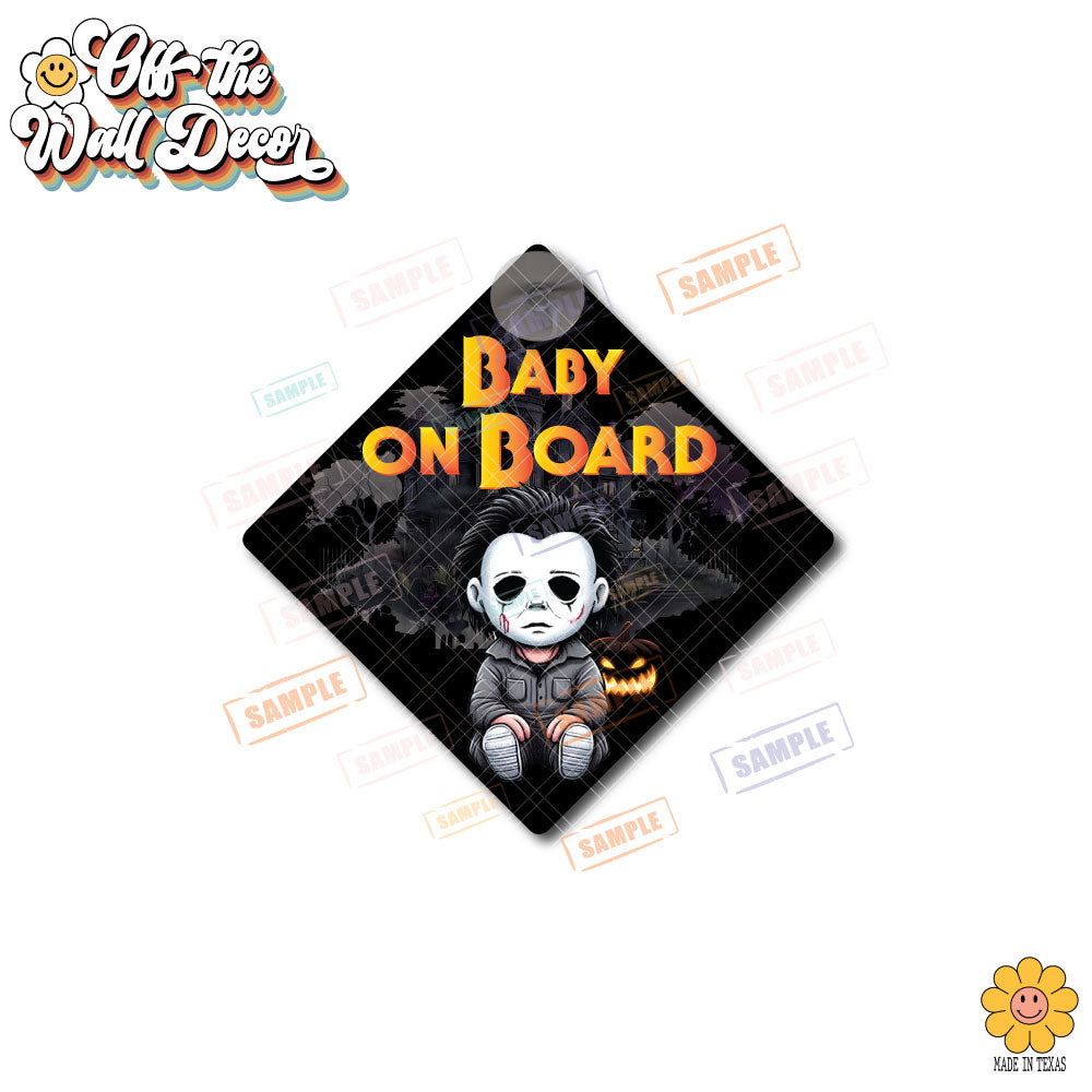 Michael | Baby on Board | Suction Cup Sign, Magnet OR Vinyl Decal Sticker