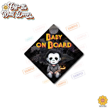 Michael | Baby on Board | Suction Cup Sign, Magnet OR Vinyl Decal Sticker