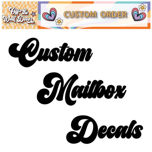 Custom Made Mailbox Decals