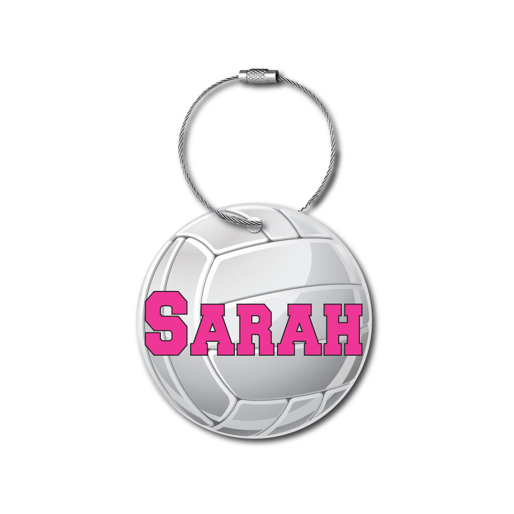 Personalized Volleyball | Sports Bag Tag | ID Tag