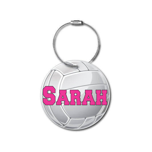 Personalized Volleyball | Sports Bag Tag | ID Tag