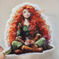 Princess Mug Waterproof Sticker: Holographic or Glossy Laminate