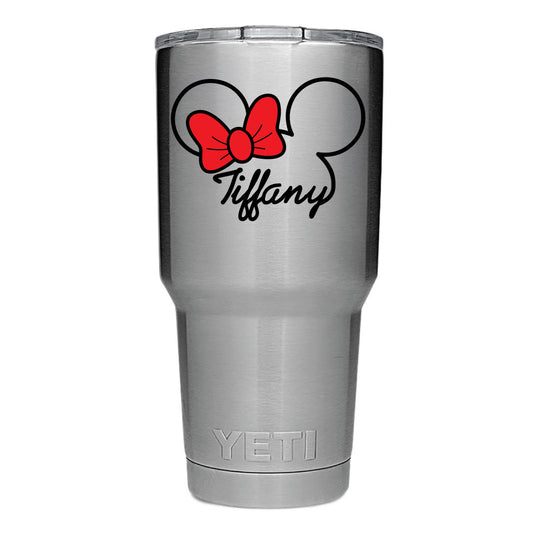 PERSONALIZED Mouse Ears Bow - For Tumblers