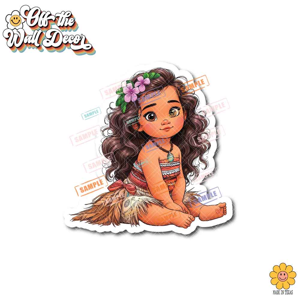 Little Princess and Fairy-tale Waterproof Sticker: Holographic or Glossy Laminate