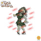 Colorful Zombie Family Stick Figure Vinyl Car Decal Sticker