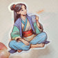 Princess Mug Waterproof Sticker: Holographic or Glossy Laminate