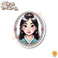 Princess Mug Waterproof Sticker: Holographic or Glossy Laminate