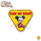 Baby on Board | Baby Mickey | Suction Cup Sign, Magnet OR Vinyl Decal Sticker