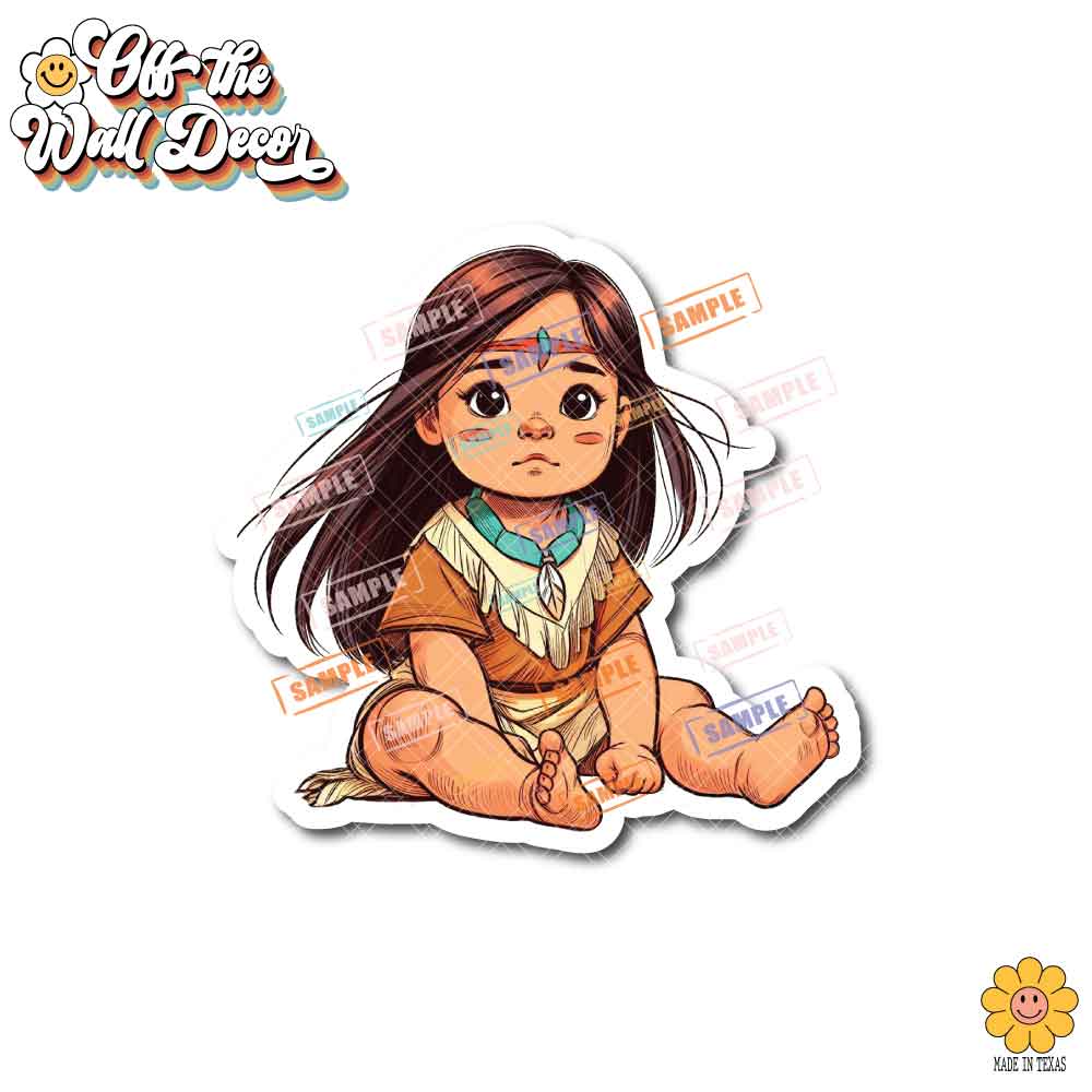 Little Princess and Fairy-tale Waterproof Sticker: Holographic or Glossy Laminate
