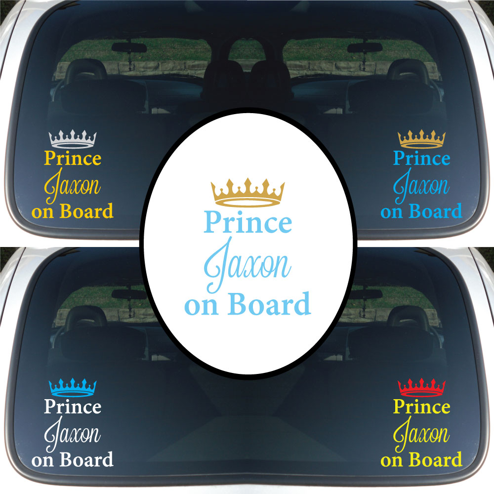 Personalized Name Prince on Board