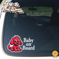 Red Puppy | Baby on Board | Vinyl Decal Sticker