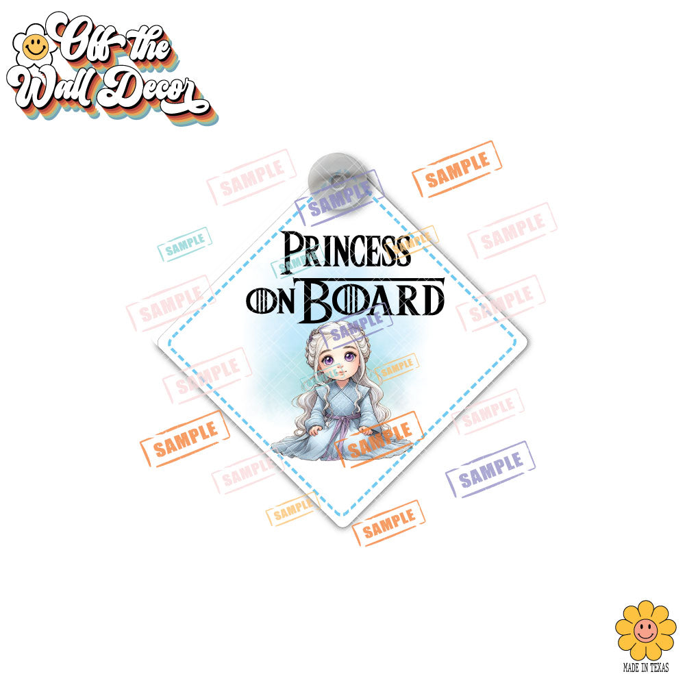 Little Daenerys | Baby on Board | Suction Cup Sign, Magnet OR Vinyl Decal Sticker