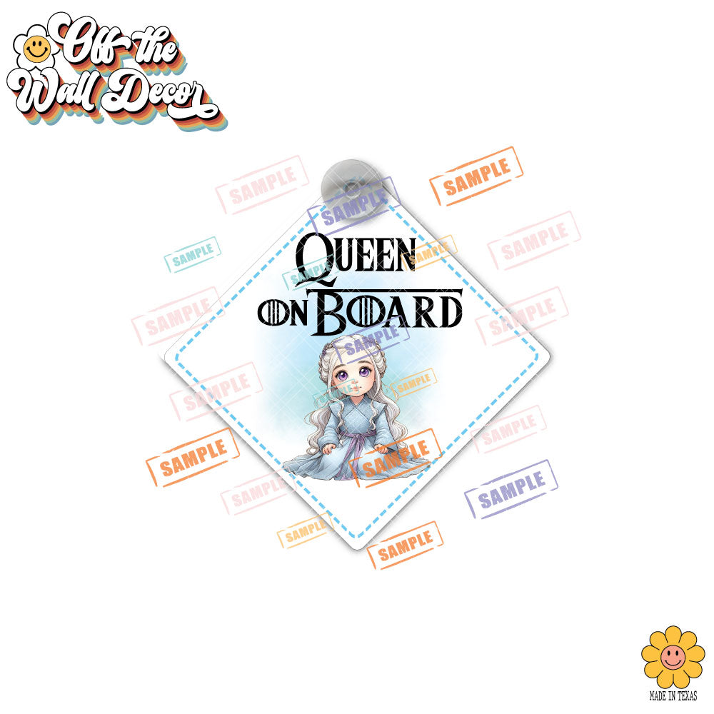 Little Daenerys | Baby on Board | Suction Cup Sign, Magnet OR Vinyl Decal Sticker