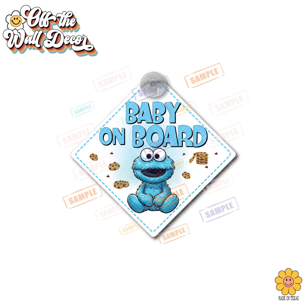 Baby Cookie | Baby on Board | Suction Cup Sign, Magnet OR Vinyl Decal Sticker