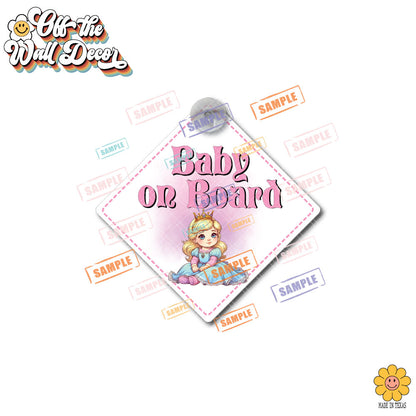 Baby Aurora | Baby on Board | Suction Cup Sign, Magnet OR Vinyl Decal Sticker