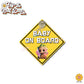 Baby Groot | Baby on Board | Suction Cup Sign, Magnet OR Vinyl Decal Sticker