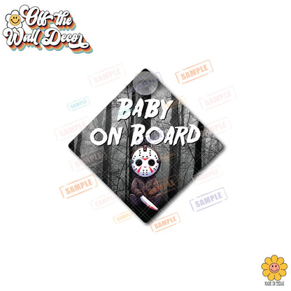 Baby Jason | Baby on Board | Suction Cup Sign, Magnet OR Vinyl Decal Sticker