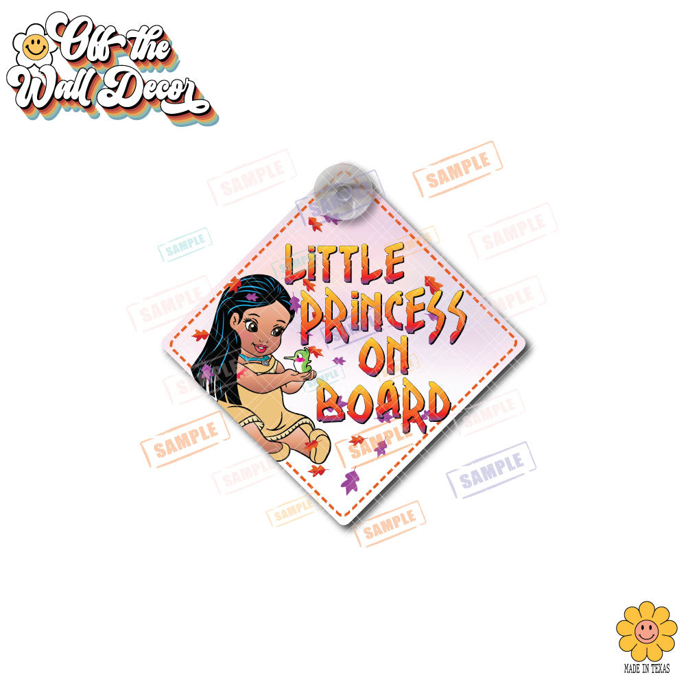 Baby Pocahontas | Baby on Board | Suction Cup Sign, Magnet OR Vinyl Decal Sticker