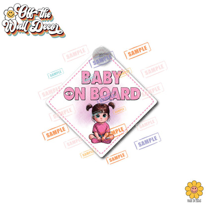 Little Boo | Baby on Board | Suction Cup Sign, Magnet OR Vinyl Decal Sticker